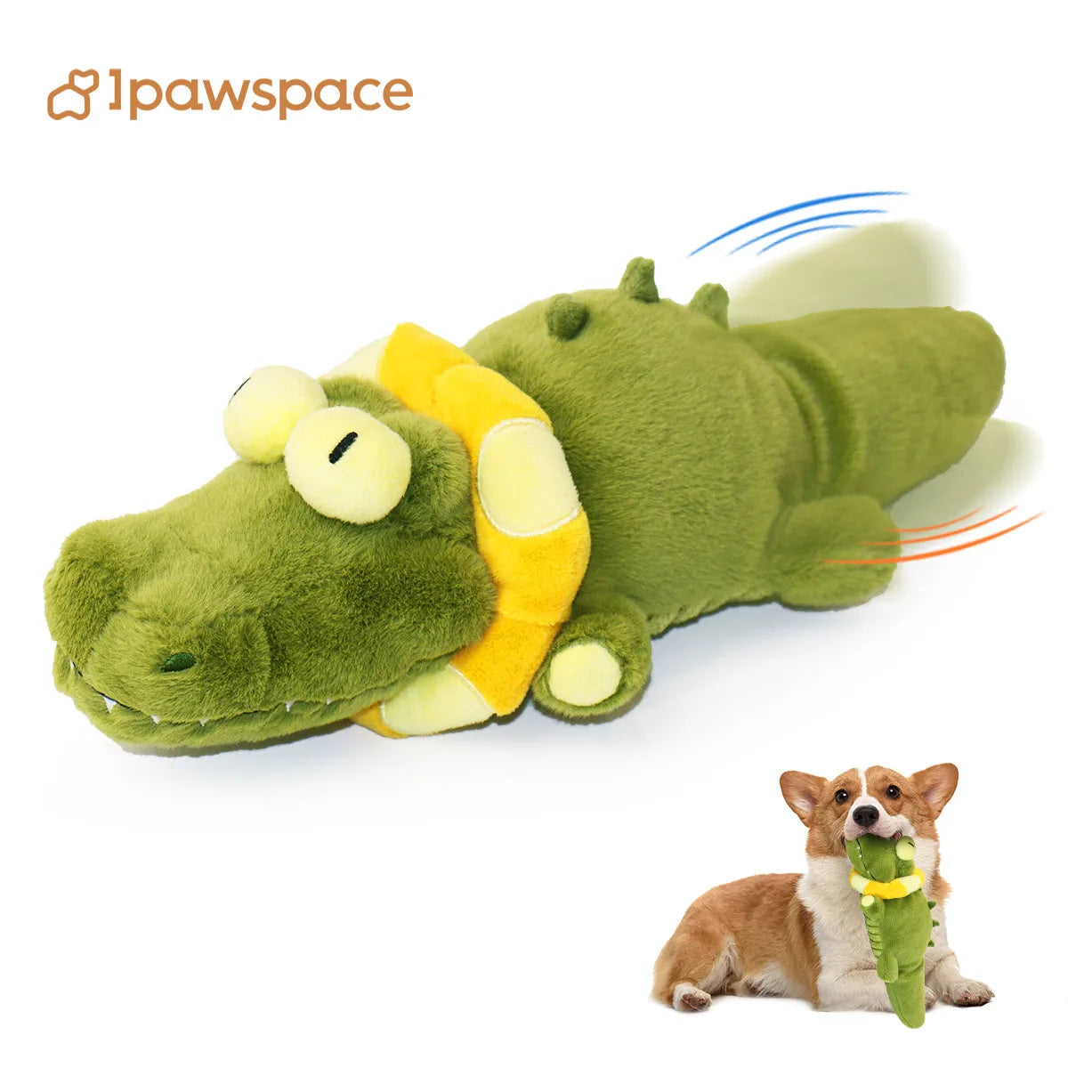 Interactive Dog Toys with Automatic Flapping Plush Squeaky Toys for Dog Durable Teething Toys Indoor Self-play Ipawspace